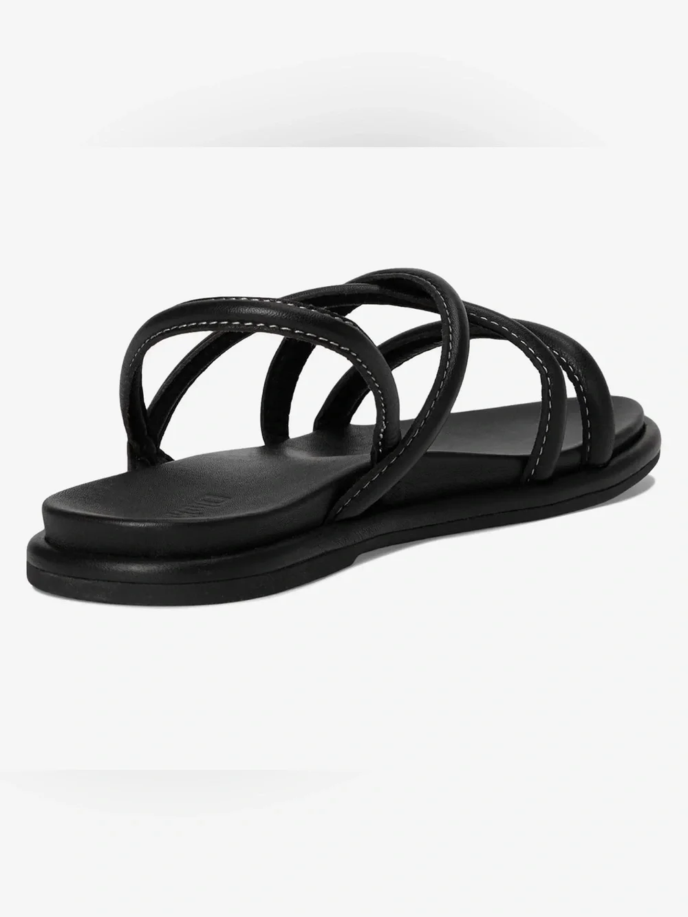 OLUKAI WOMEN'S LEATHER TIARE STRAPPY SANDALS, BLACK, NWT, SIZE 9 (EUR 39)